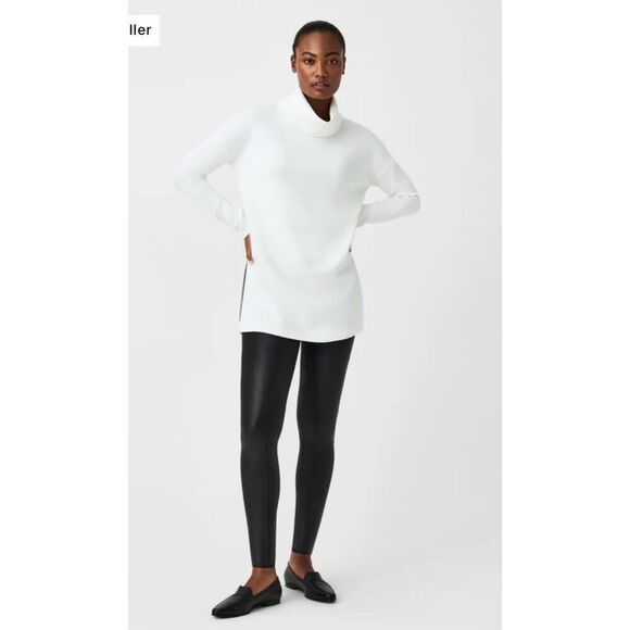 Spanxshape faux leather high waist leggings/pants/shaper sz xL extra large Euc - Picture 4 of 10